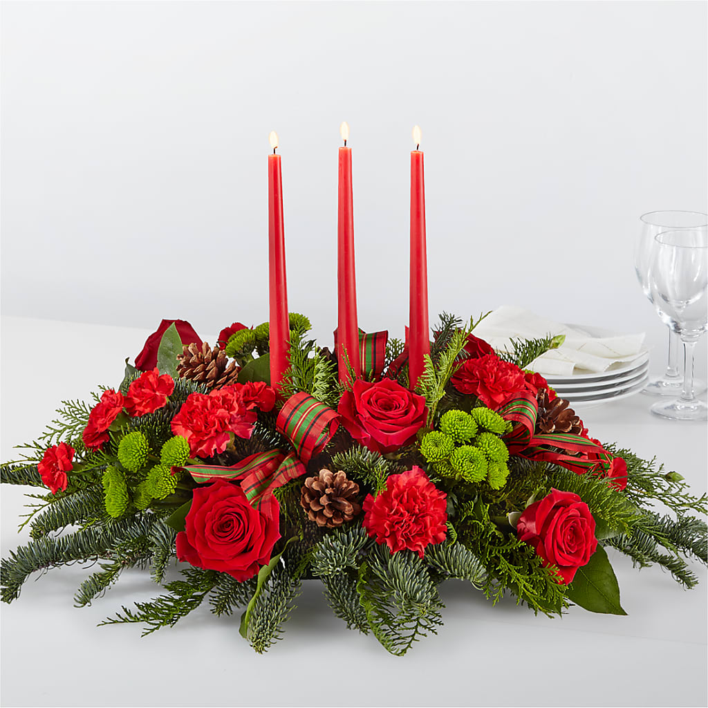 By the Candlelight Centerpiece – Acme Floral #0014, Akron OH