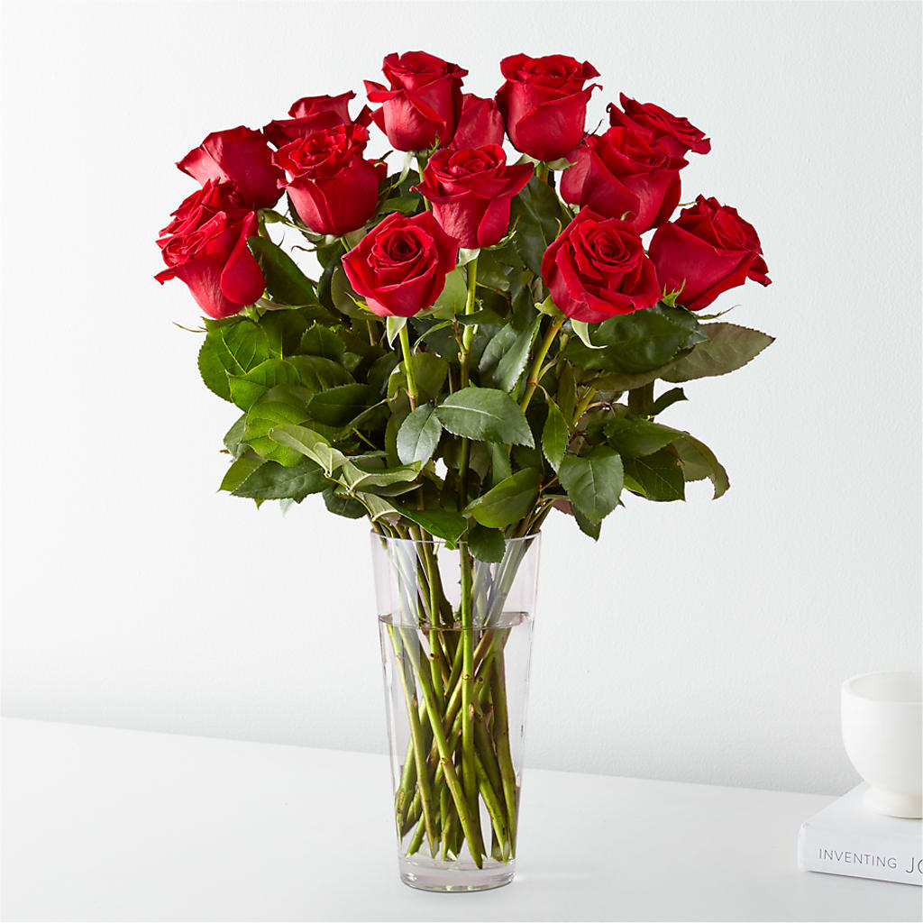 Long Stem Red Rose Bouquet – Acme Floral #0014, Akron OH