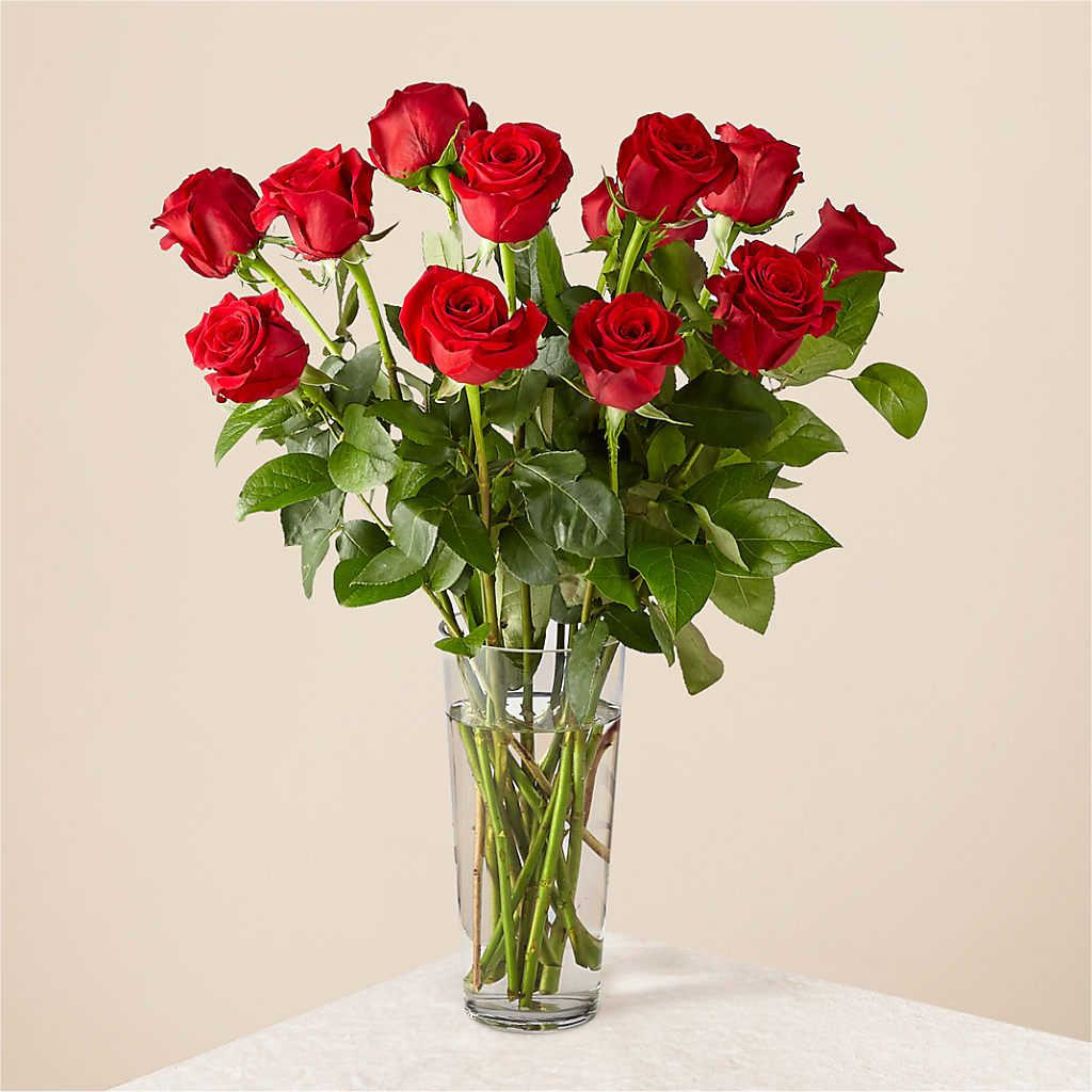 Long Stem Red Rose Bouquet – Acme Floral #0014, Akron OH