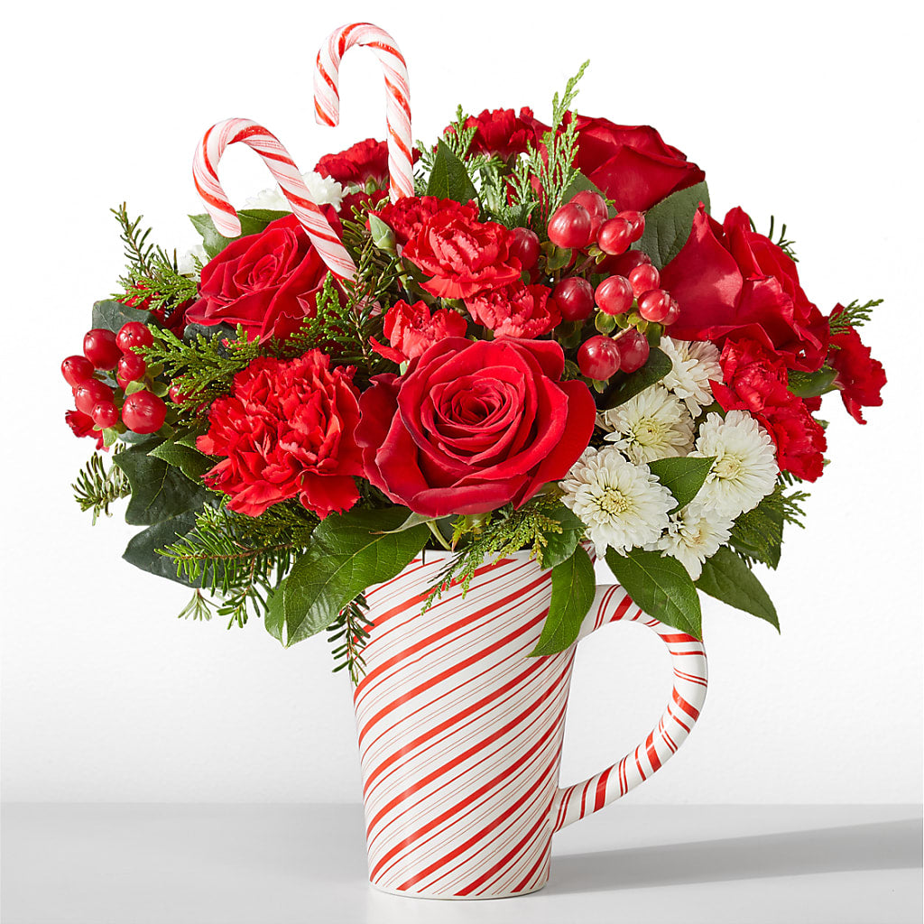 Peppermint Swirl Mug – Acme Floral #0014, Akron OH