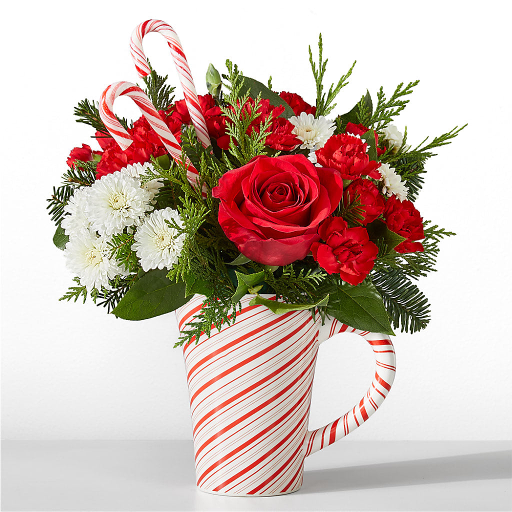 Peppermint Swirl Mug – Acme Floral #0014, Akron OH