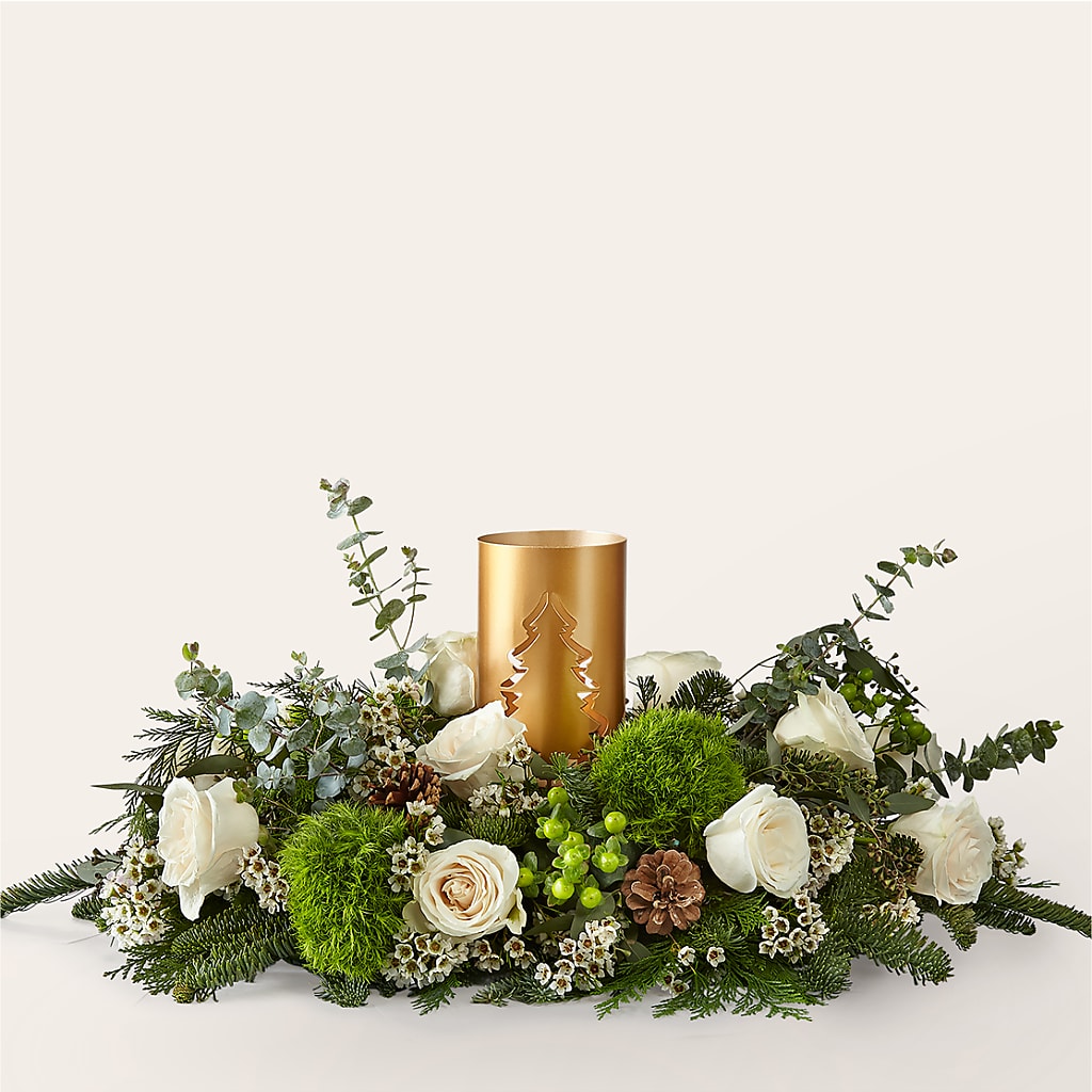 Chestnuts Roasting Centerpiece – Acme Floral #0014, Akron OH