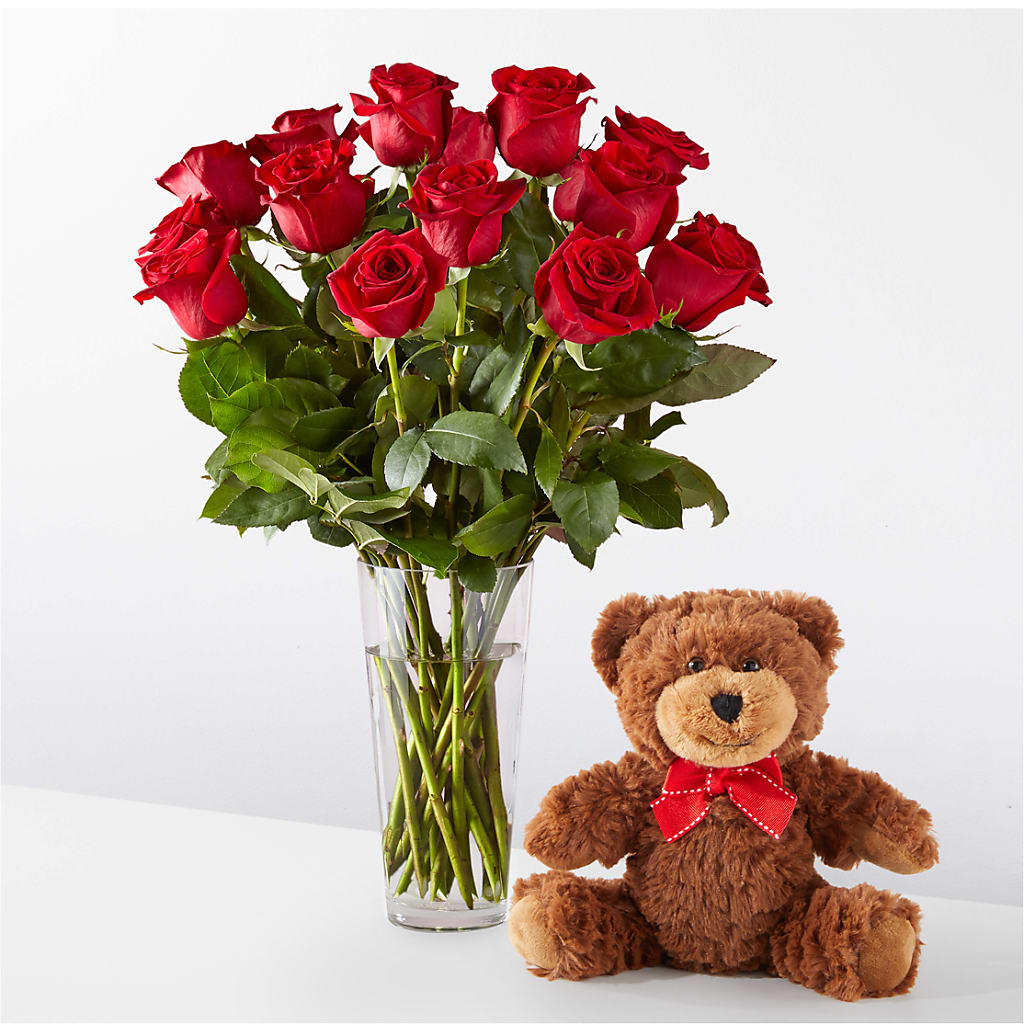 Romantic Long Stem Red Rose Bouquet Bundles – Acme Floral #0014, Akron OH