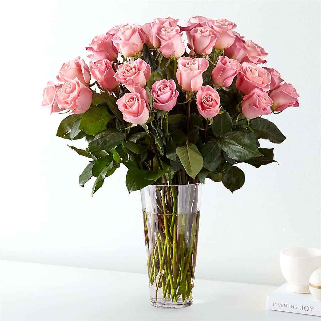 Long Stem Pink Rose Bouquet – Acme Floral #0014, Akron OH