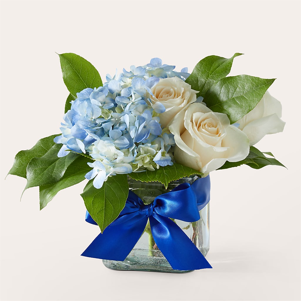 Sky Blue Delight Bouquet – Acme Floral #0014, Akron OH