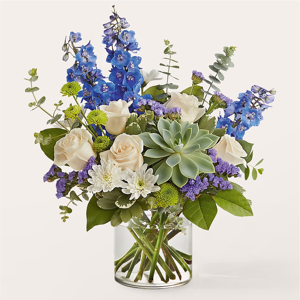 Cerulean Waves Bouquet – Acme Floral #0014, Akron OH