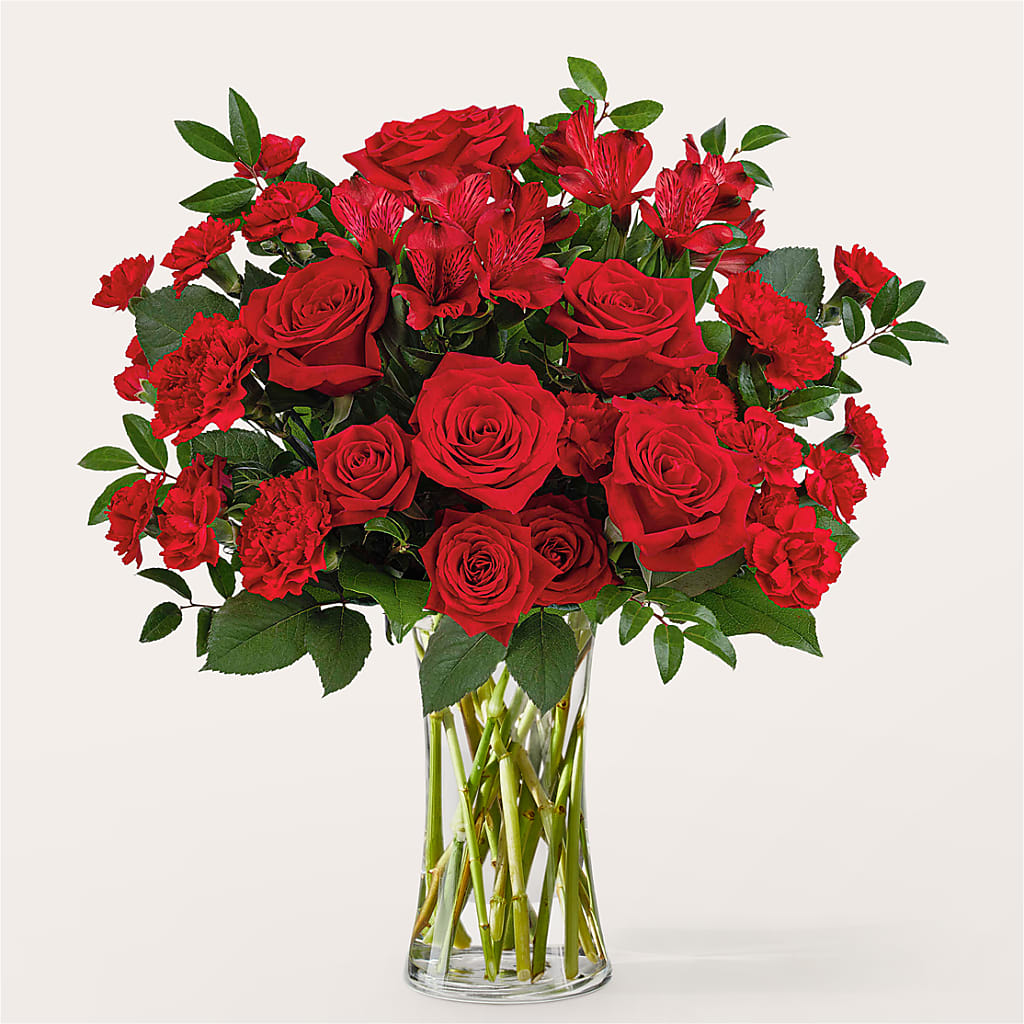 Brilliant Ruby Bouquet – Acme Floral #0014, Akron OH