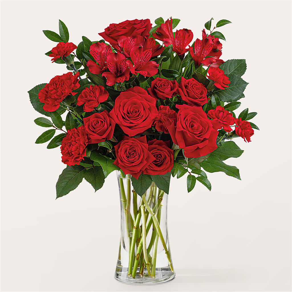Brilliant Ruby Bouquet – Acme Floral #0014, Akron OH