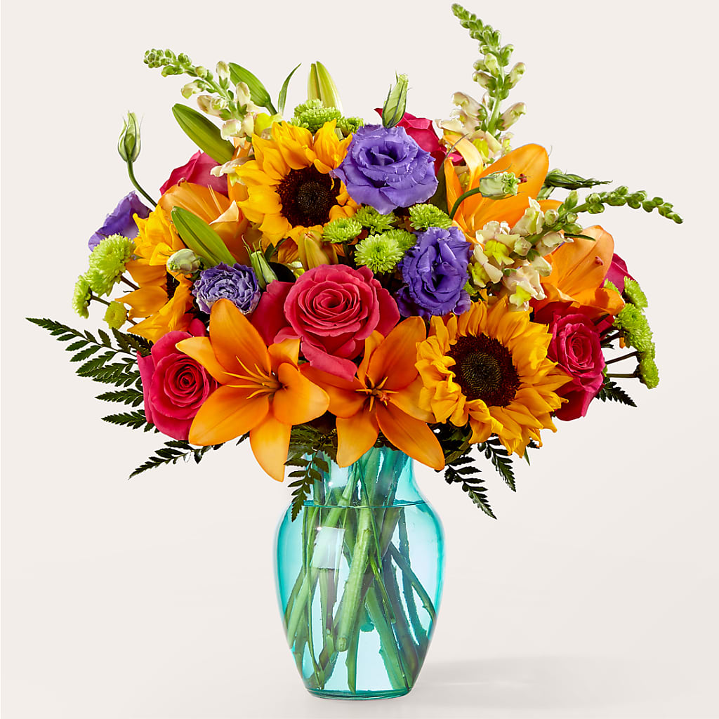 Double Rainbow Bouquet – Acme Floral #0014, Akron OH