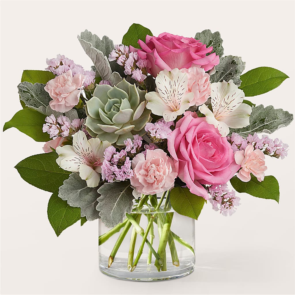 Dusty Rose Bouquet – Acme Floral #0014, Akron OH