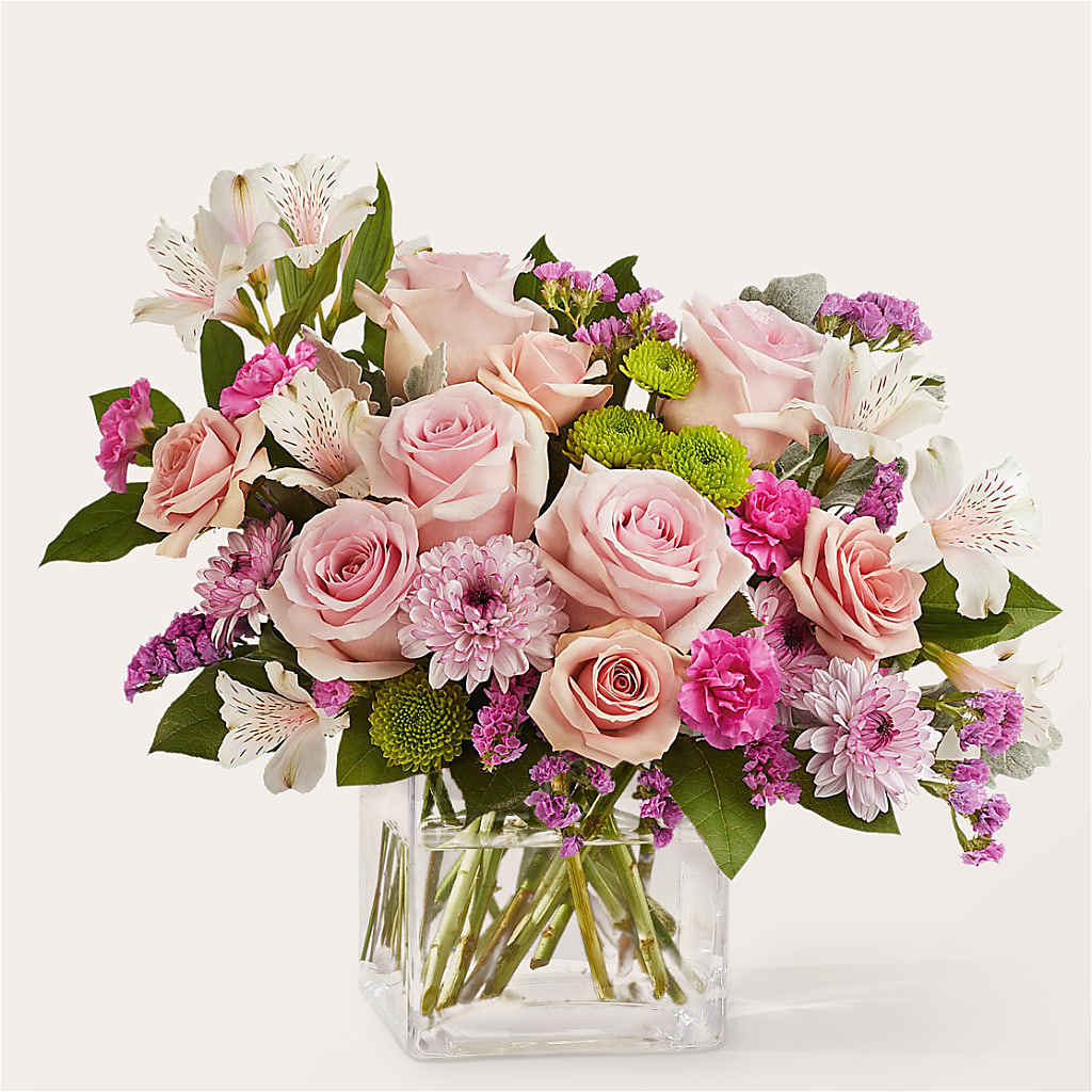 Pink Suede Bouquet – Acme Floral #0014, Akron OH