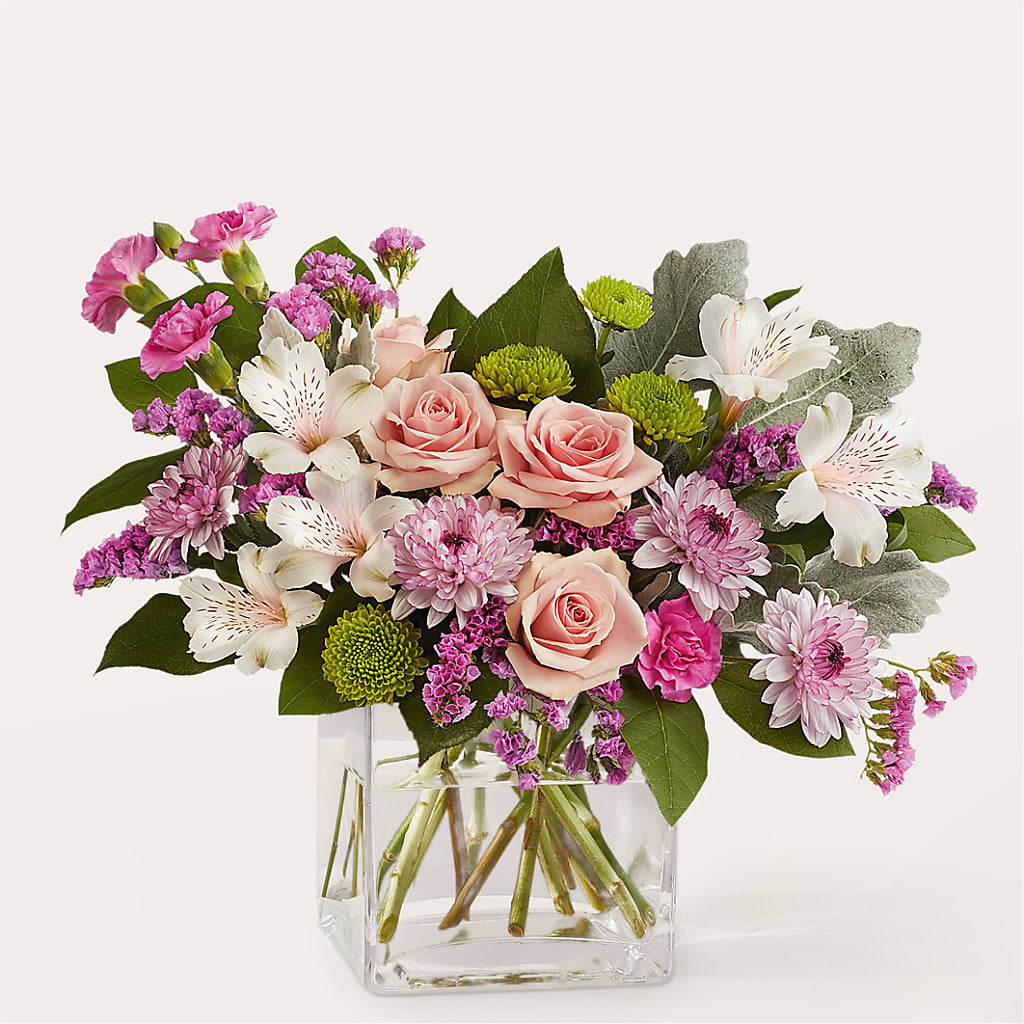 Pink Suede Bouquet – Acme Floral #0014, Akron OH