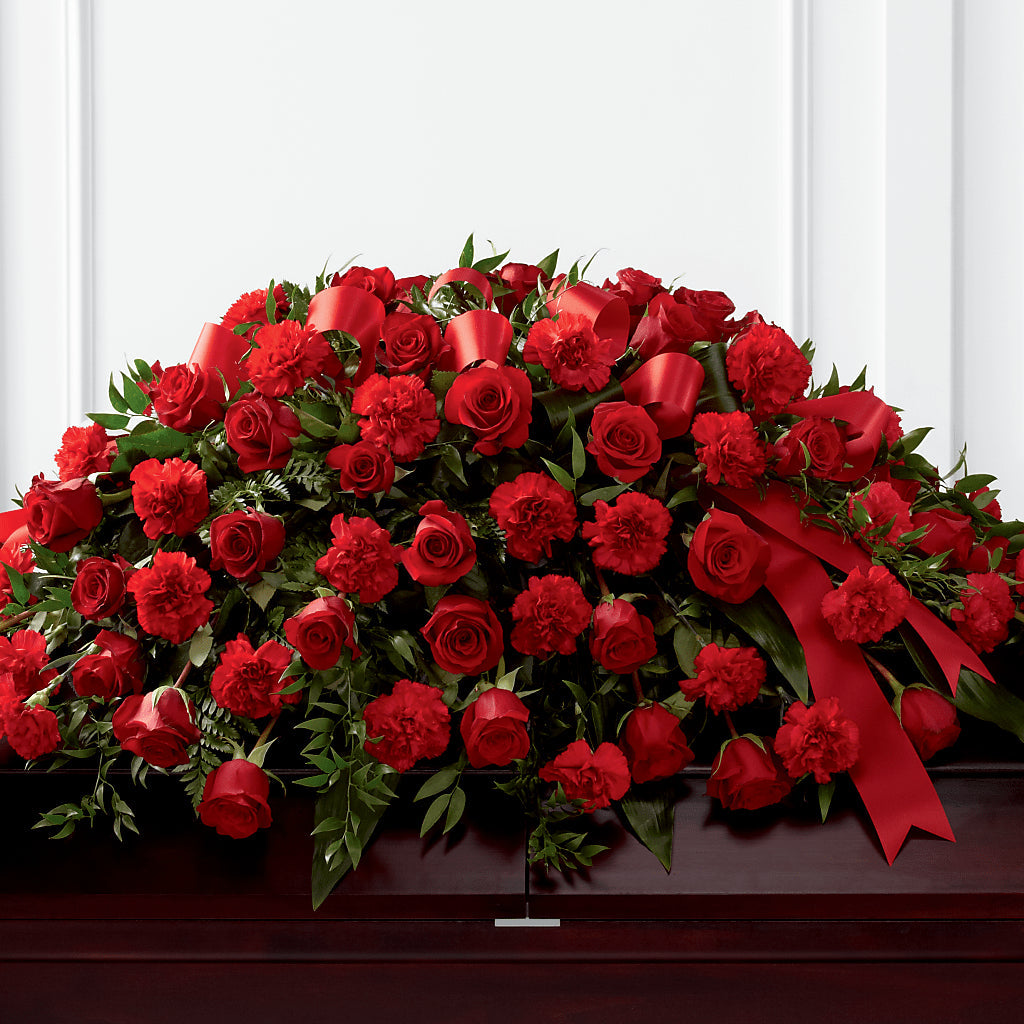Tribute of Life Casket Spray – Acme Floral #0014, Akron OH