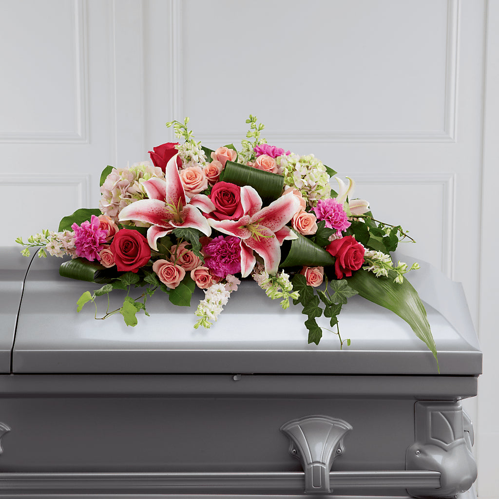Splendid Grace Casket Spray – Acme Floral #0014, Akron OH