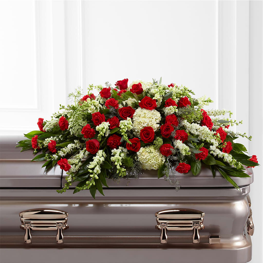 Sincerity Casket Spray – Acme Floral #0014, Akron OH