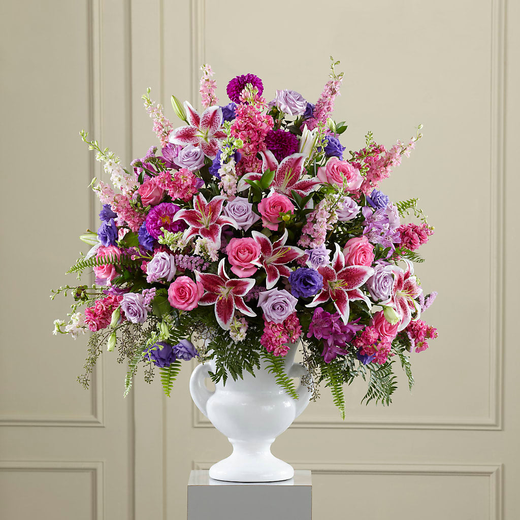 Peaceful Tribute Arrangement – Acme Floral #0014, Akron OH