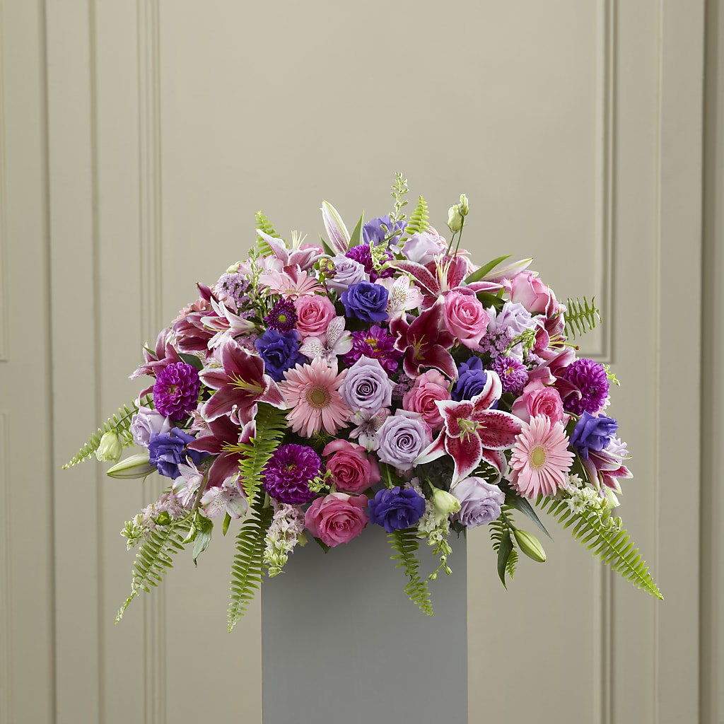 Fare Thee Well Pedestal – Acme Floral #0014, Akron OH