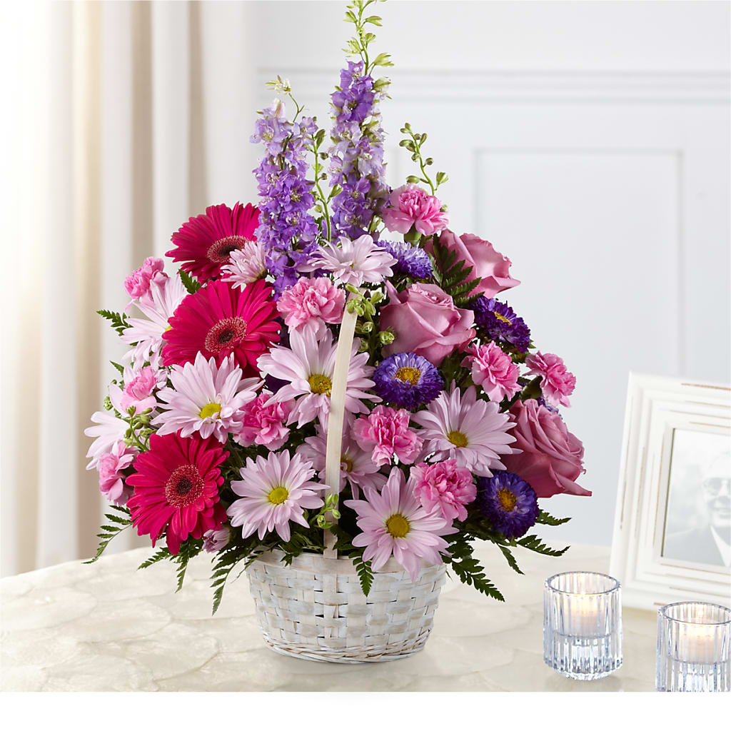 Pastel Peace Basket – Acme Floral #0014, Akron OH