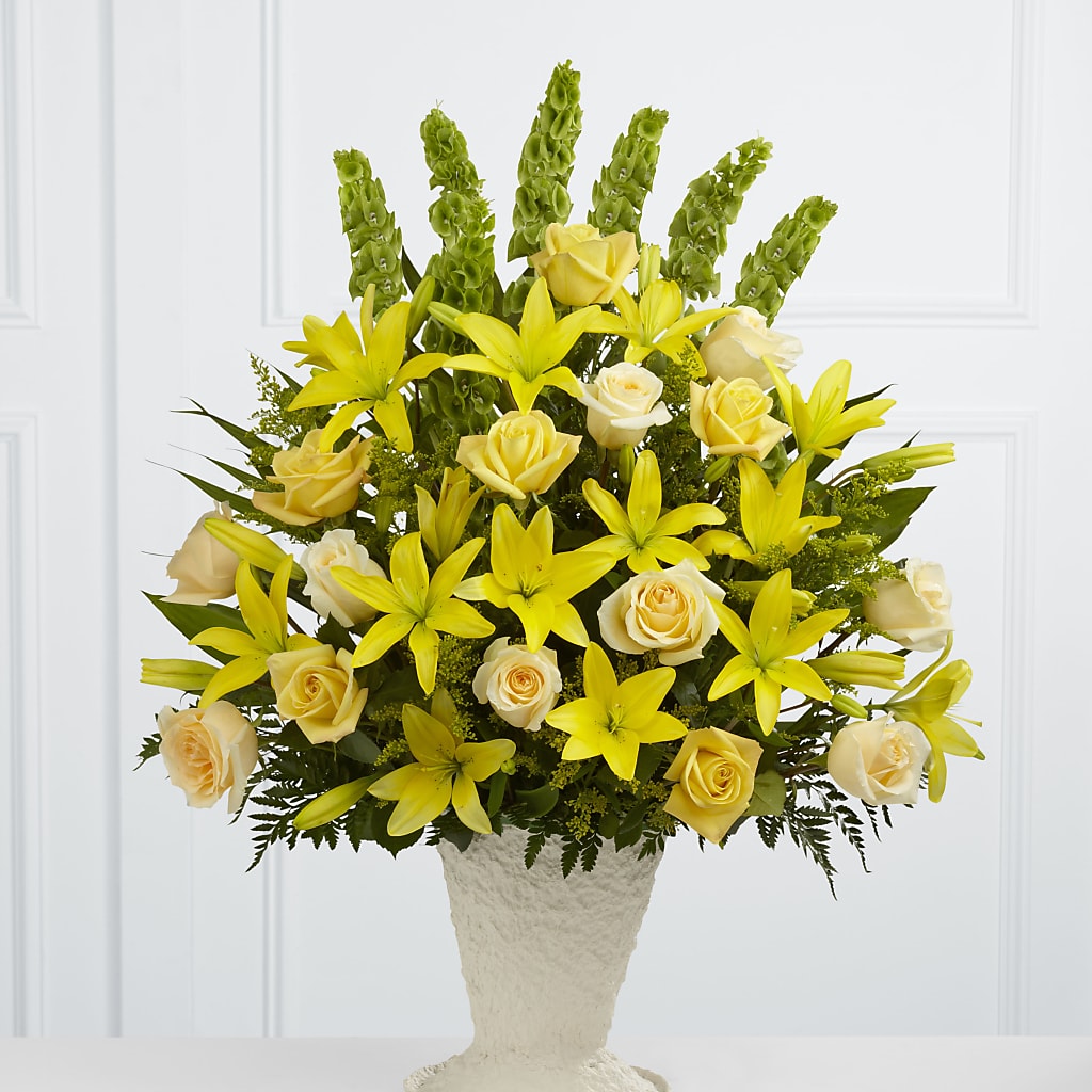 Golden Memories Arrangement – Acme Floral #0014, Akron OH
