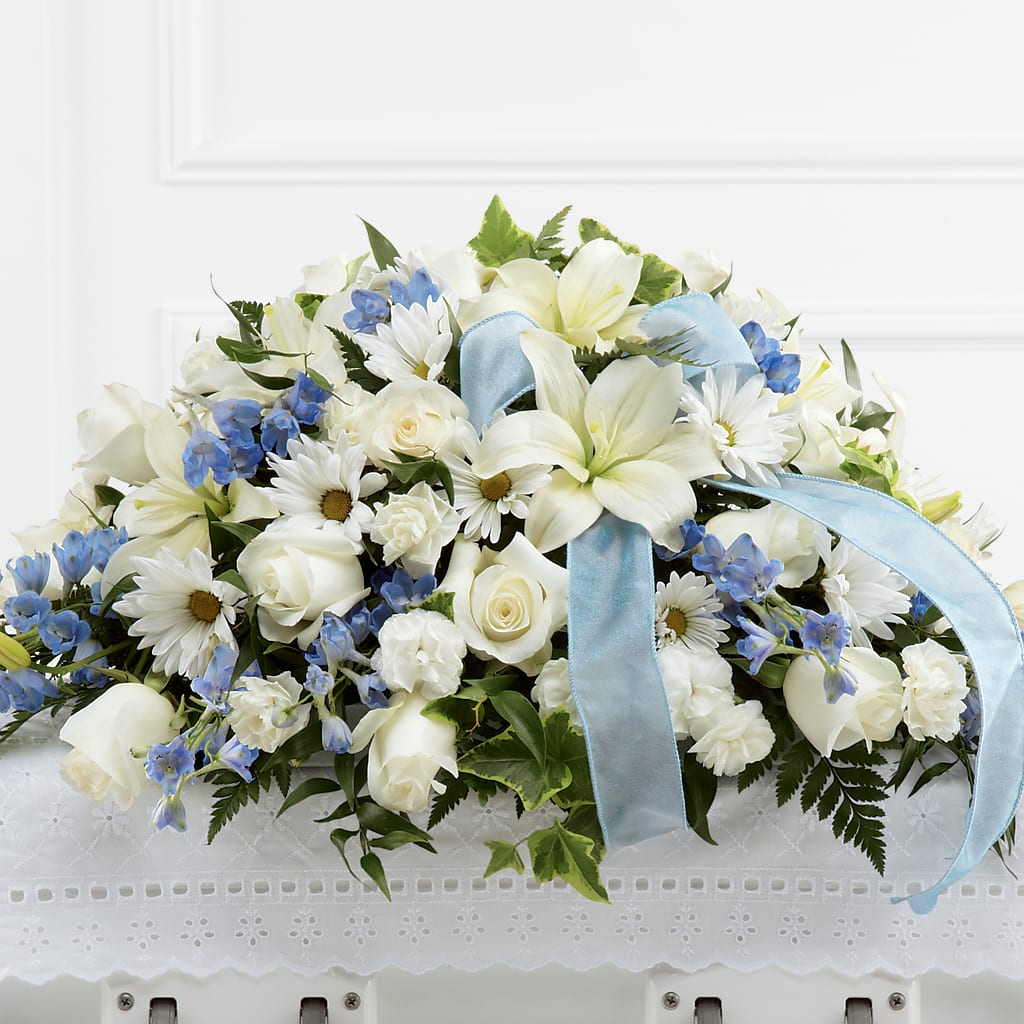 Tender Treasure Casket Spray – Acme Floral #0014, Akron OH