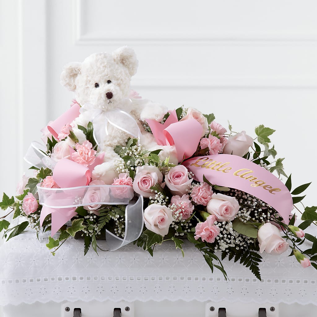 Touch of Sympathy Casket Spray – Acme Floral #0014, Akron OH