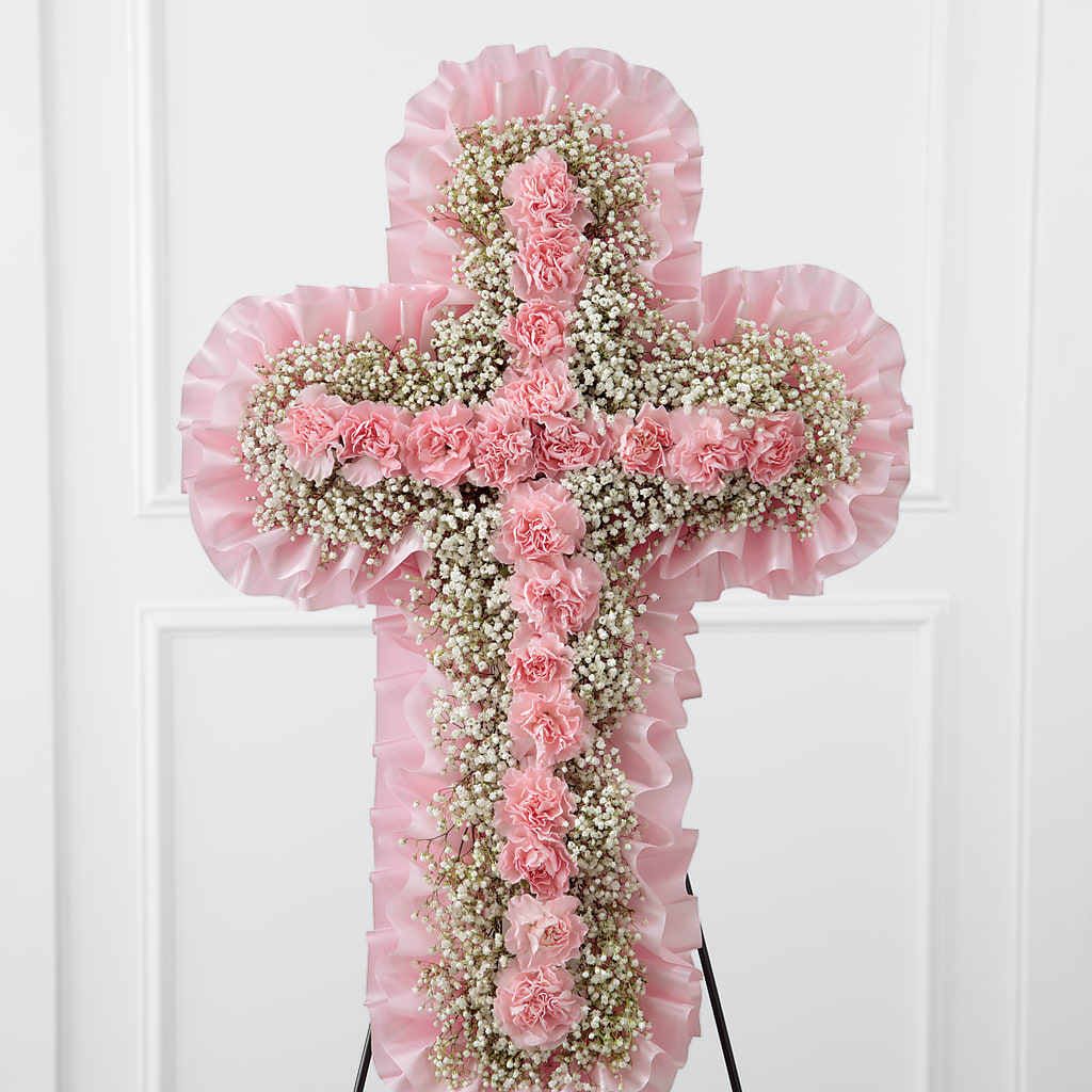 Angel's Cross Easel – Acme Floral #0014, Akron OH