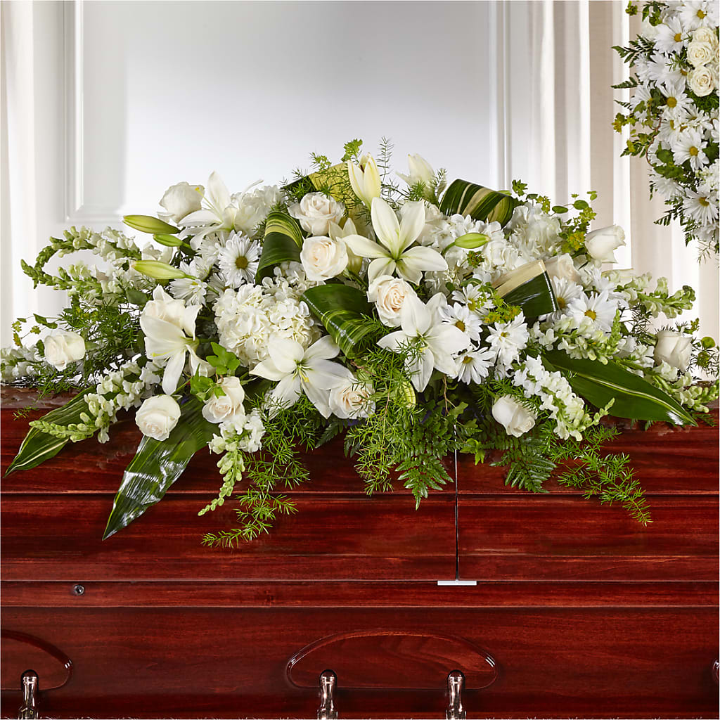 Abundance Casket Spray – Acme Floral #0014, Akron OH
