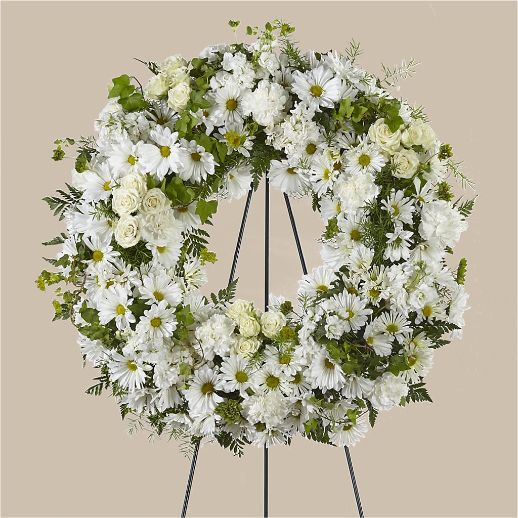 Faithful Wishes Wreath – Acme Floral #0014, Akron OH