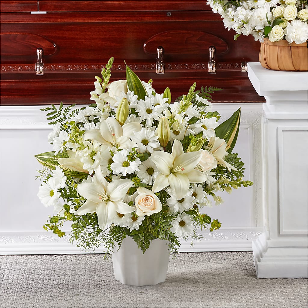 Thoughts of Tranquility Floor Basket – Acme Floral #0014, Akron OH