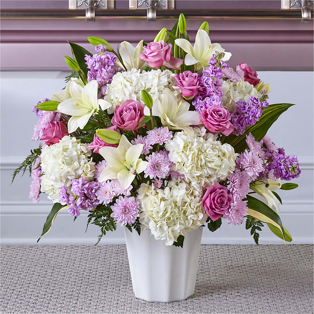 Heaven Sent Floor Basket – Acme Floral #0014, Akron OH