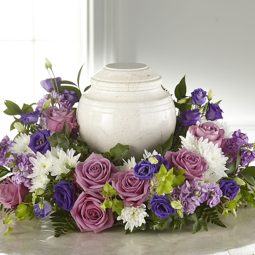 Blooming Sympathy Cremation Adornment – Acme Floral #0014, Akron OH