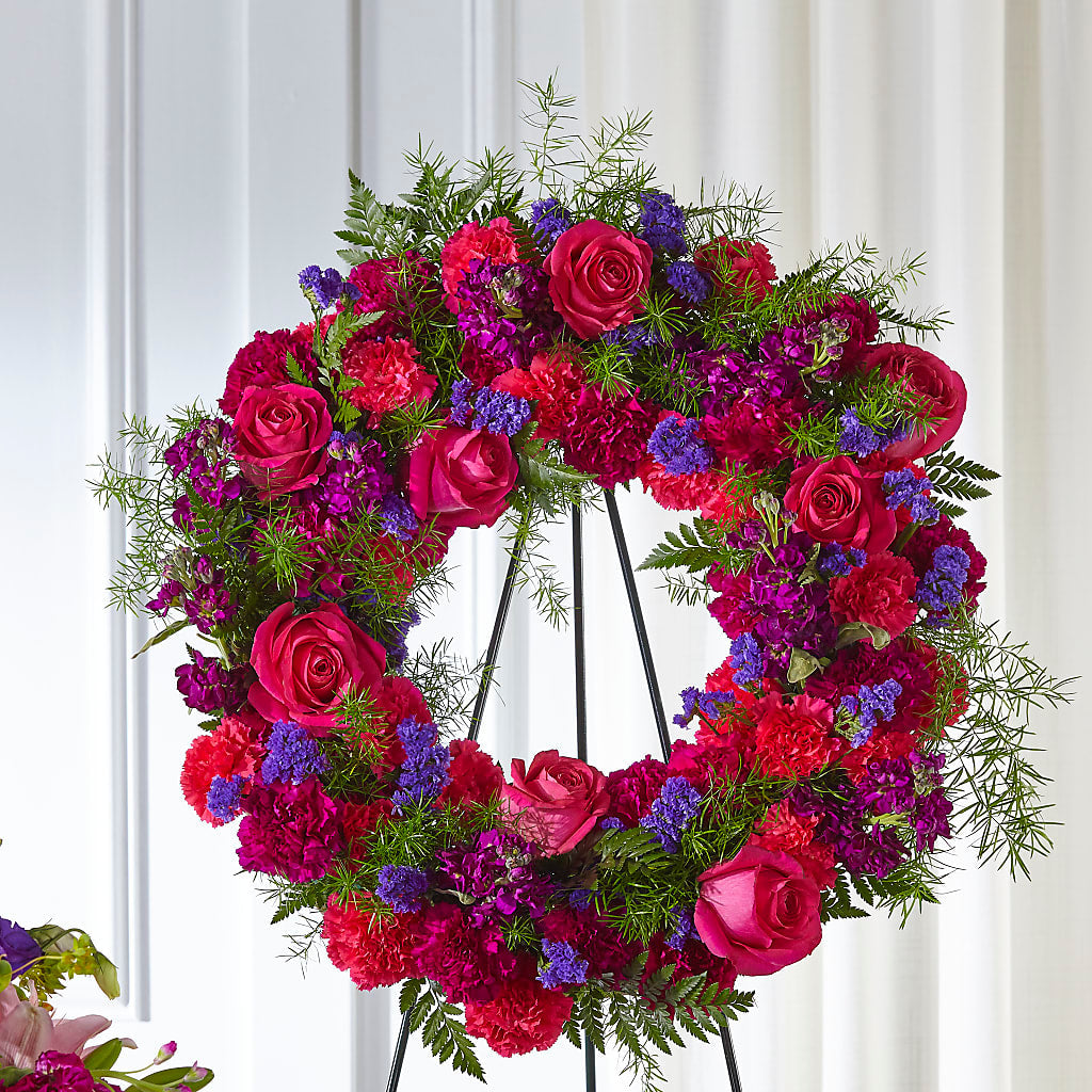 Calming Colors Wreath – Acme Floral #0014, Akron OH