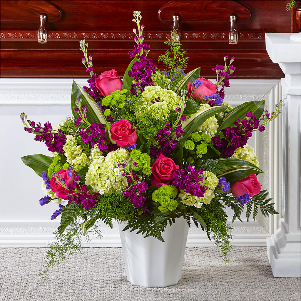 Beautiful Horizons Floor Basket – Acme Floral #0014, Akron OH