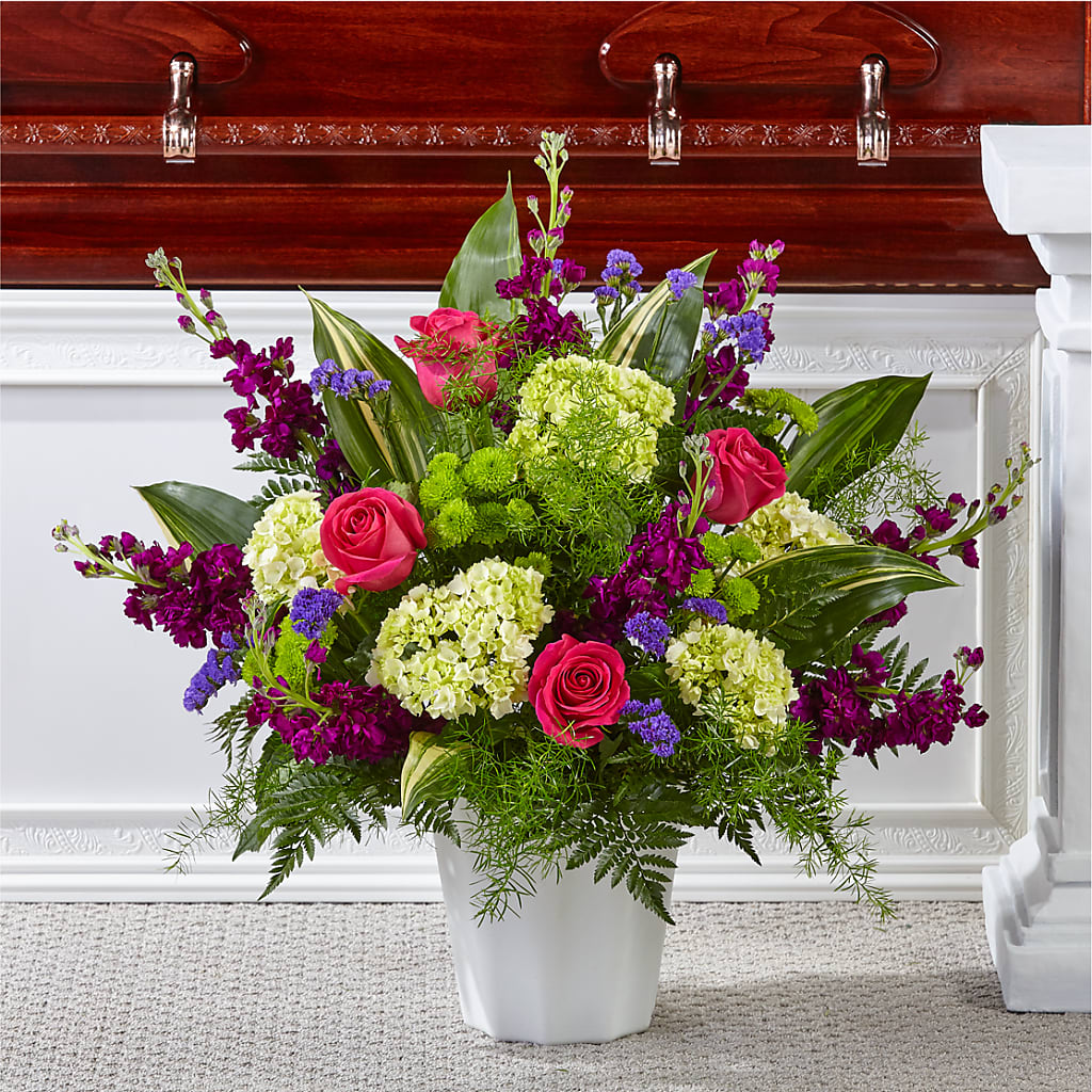 Beautiful Horizons Floor Basket – Acme Floral #0014, Akron OH