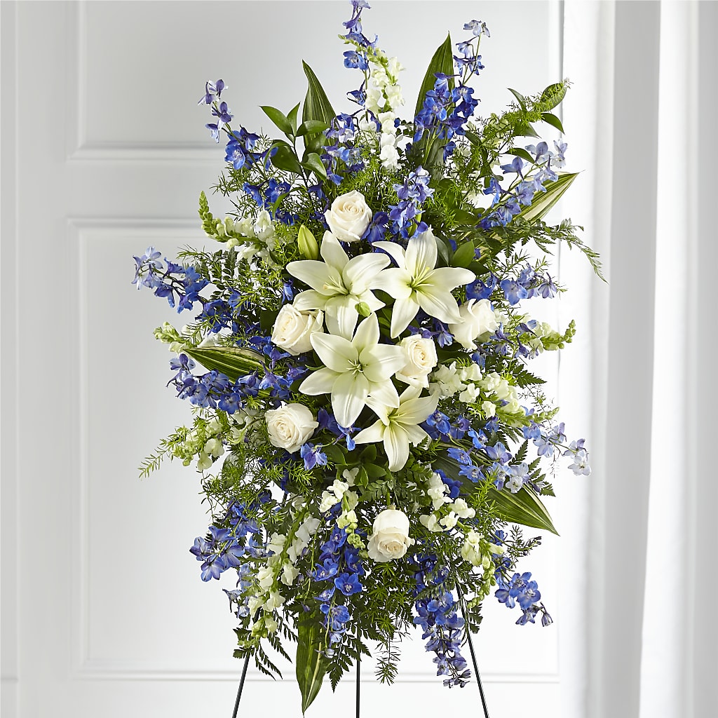 Faithful Friend Standing Spray – Acme Floral #0014, Akron OH