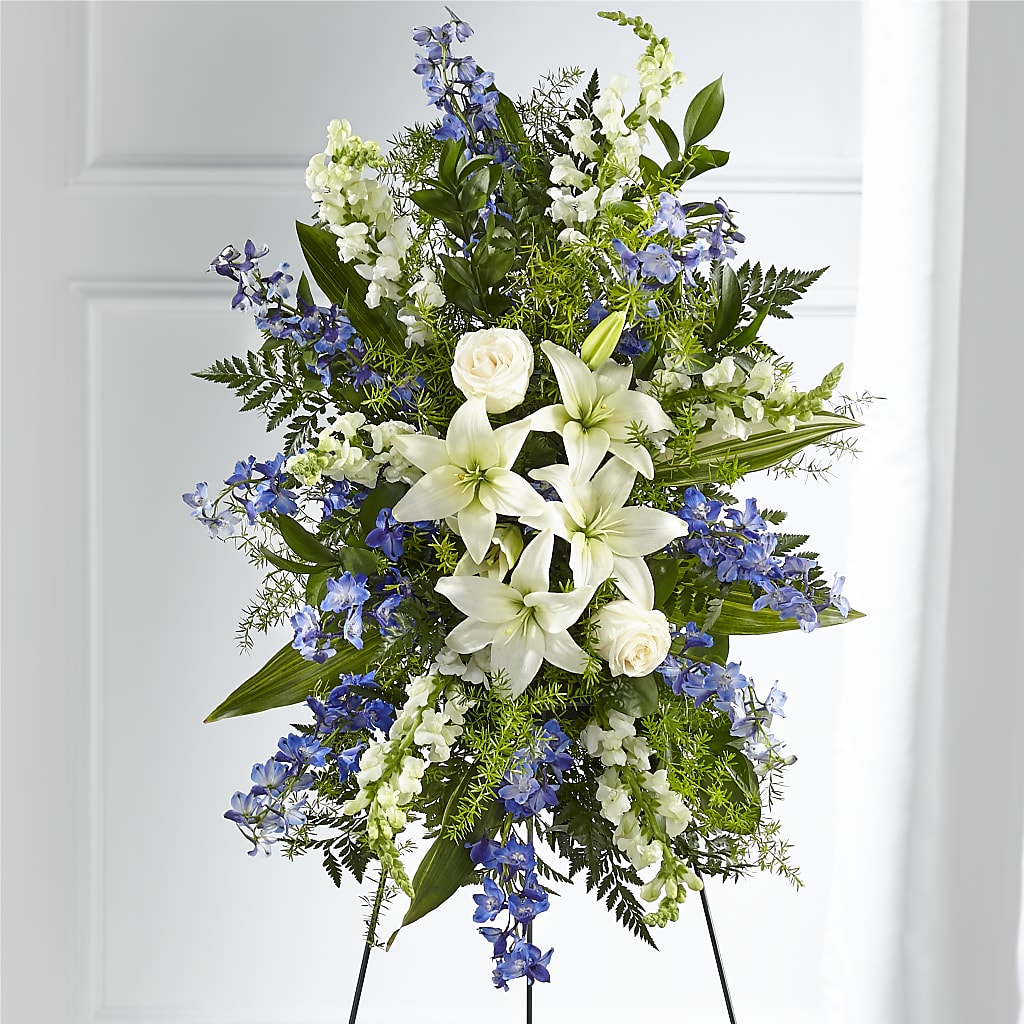 Faithful Friend Standing Spray – Acme Floral #0014, Akron OH