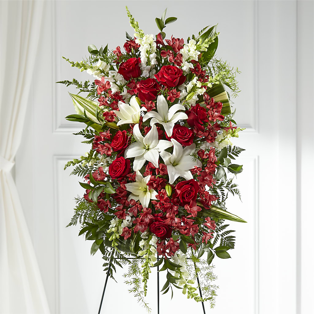 Everlasting Memory Standing Spray – Acme Floral #0014, Akron OH