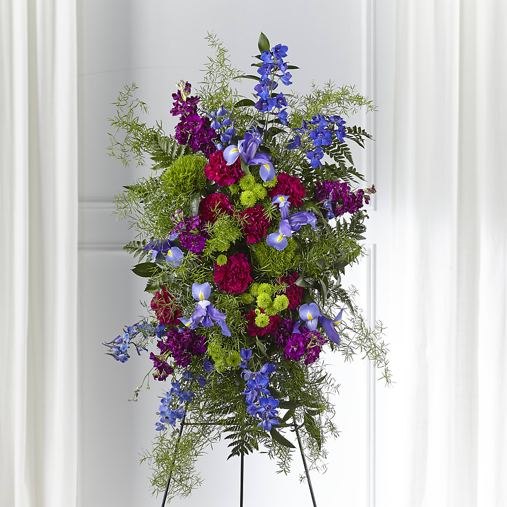 Heavenly Skies Standing Spray – Acme Floral #0014, Akron OH