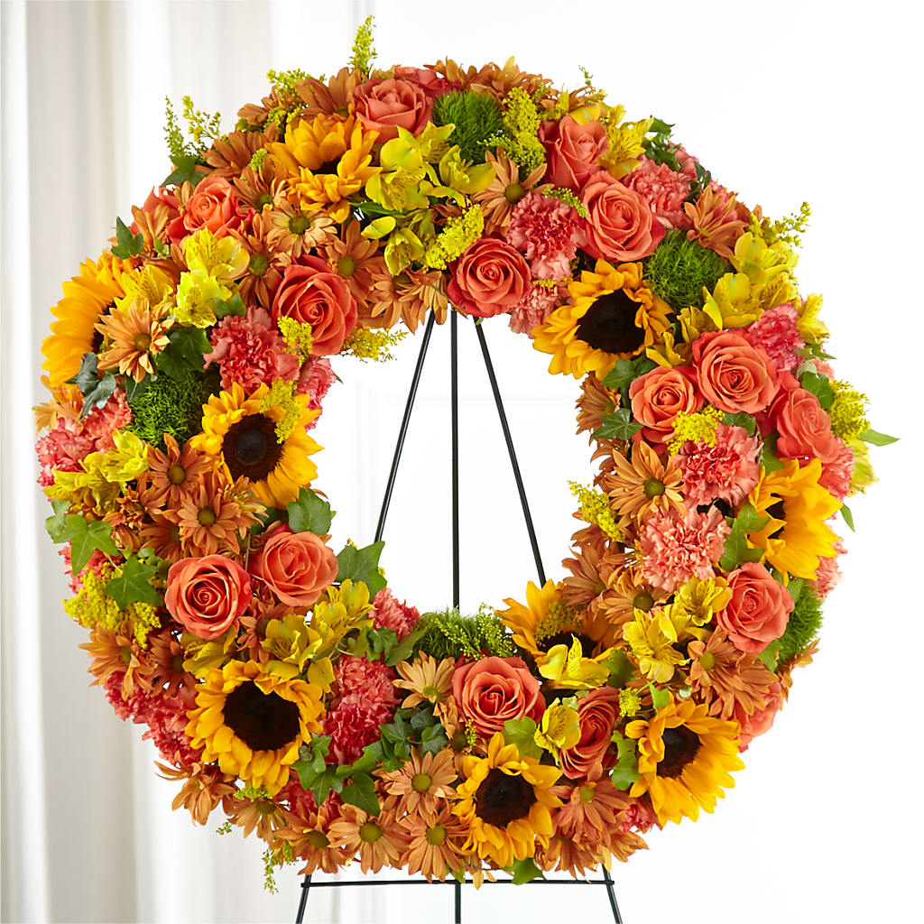 Autumnal Memories Wreath (Standard) – Acme Floral #0014, Akron OH