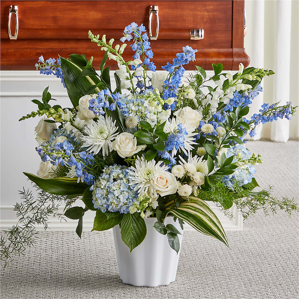 Everlasting Memories Floor Basket – Acme Floral #0014, Akron OH