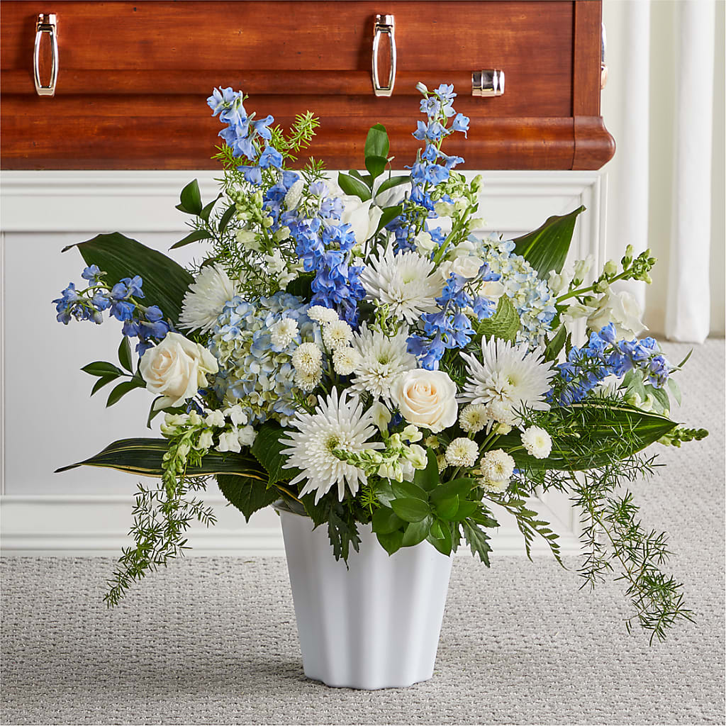 Everlasting Memories Floor Basket – Acme Floral #0014, Akron OH