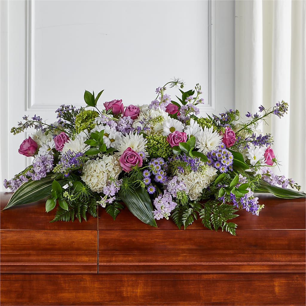 Meadows of Serenity Casket Spray – Acme Floral #0014, Akron OH