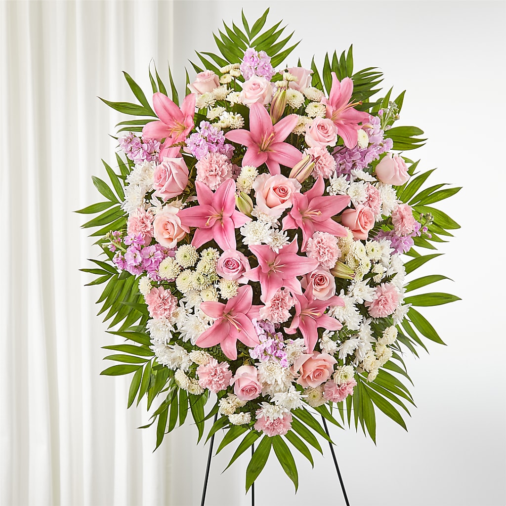 Offering Solace Standing Spray – Acme Floral #0014, Akron OH