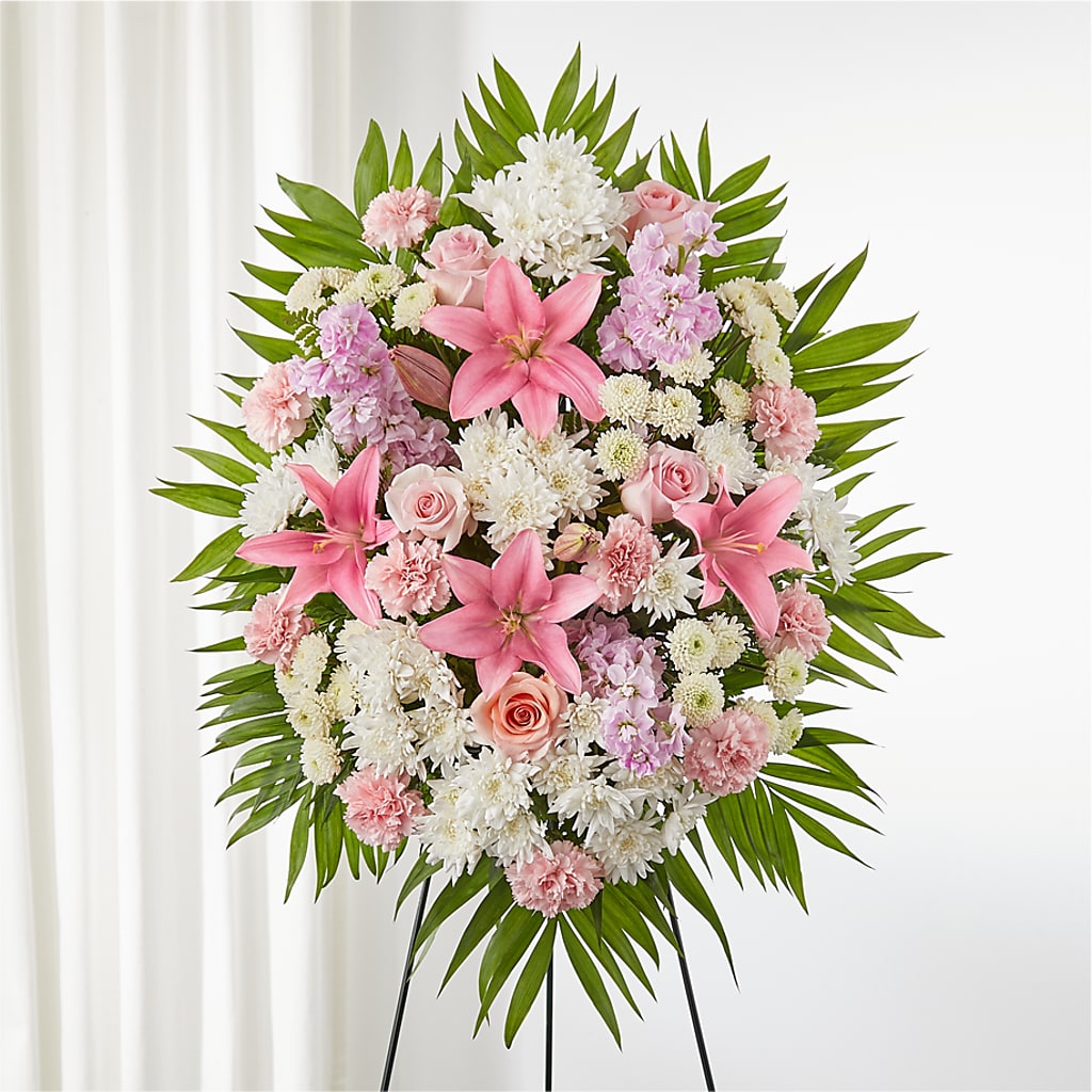 Offering Solace Standing Spray – Acme Floral #0014, Akron OH
