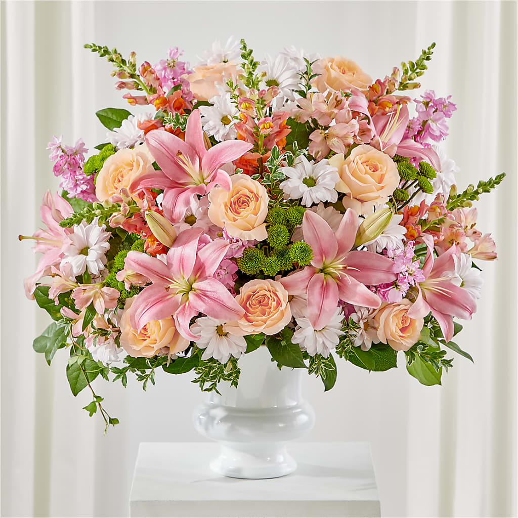 Heartfelt Gesture Urn Arrangement – Acme Floral #0014, Akron OH