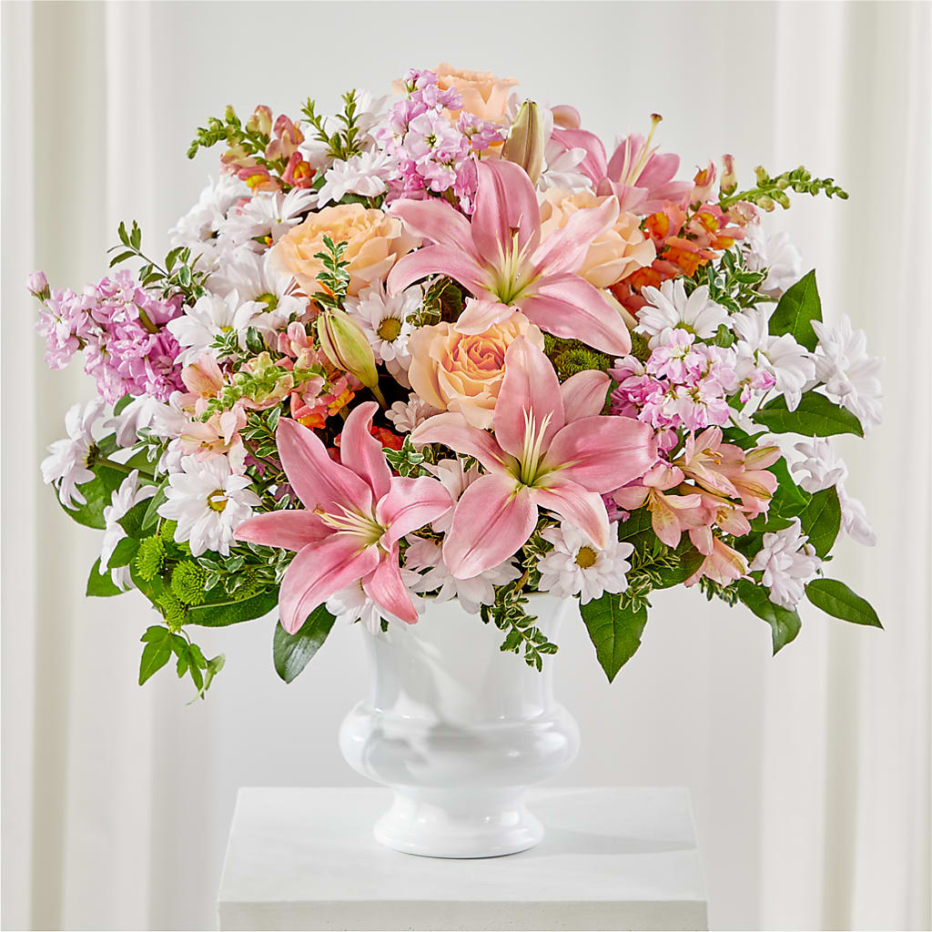 Heartfelt Gesture Urn Arrangement – Acme Floral #0014, Akron OH