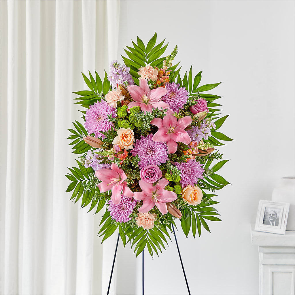 Love & Light Standing Spray – Acme Floral #0014, Akron OH