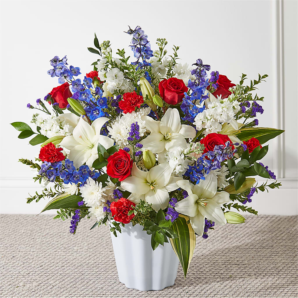 Consoled Floor Basket – Acme Floral #0014, Akron OH