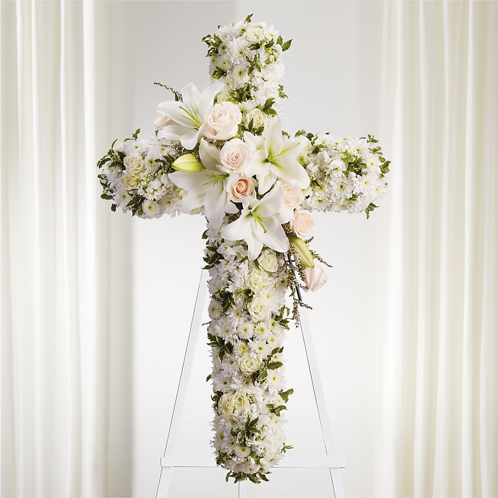Spiritual Guidance Standing Spray – Acme Floral #0014, Akron OH