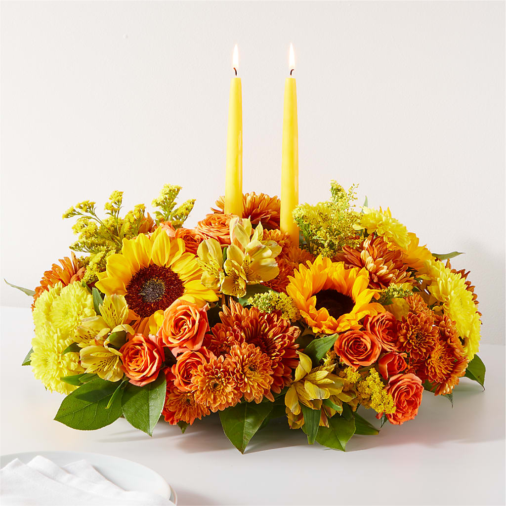 Autumn Harmony Centerpiece – Acme Floral #0014, Akron OH